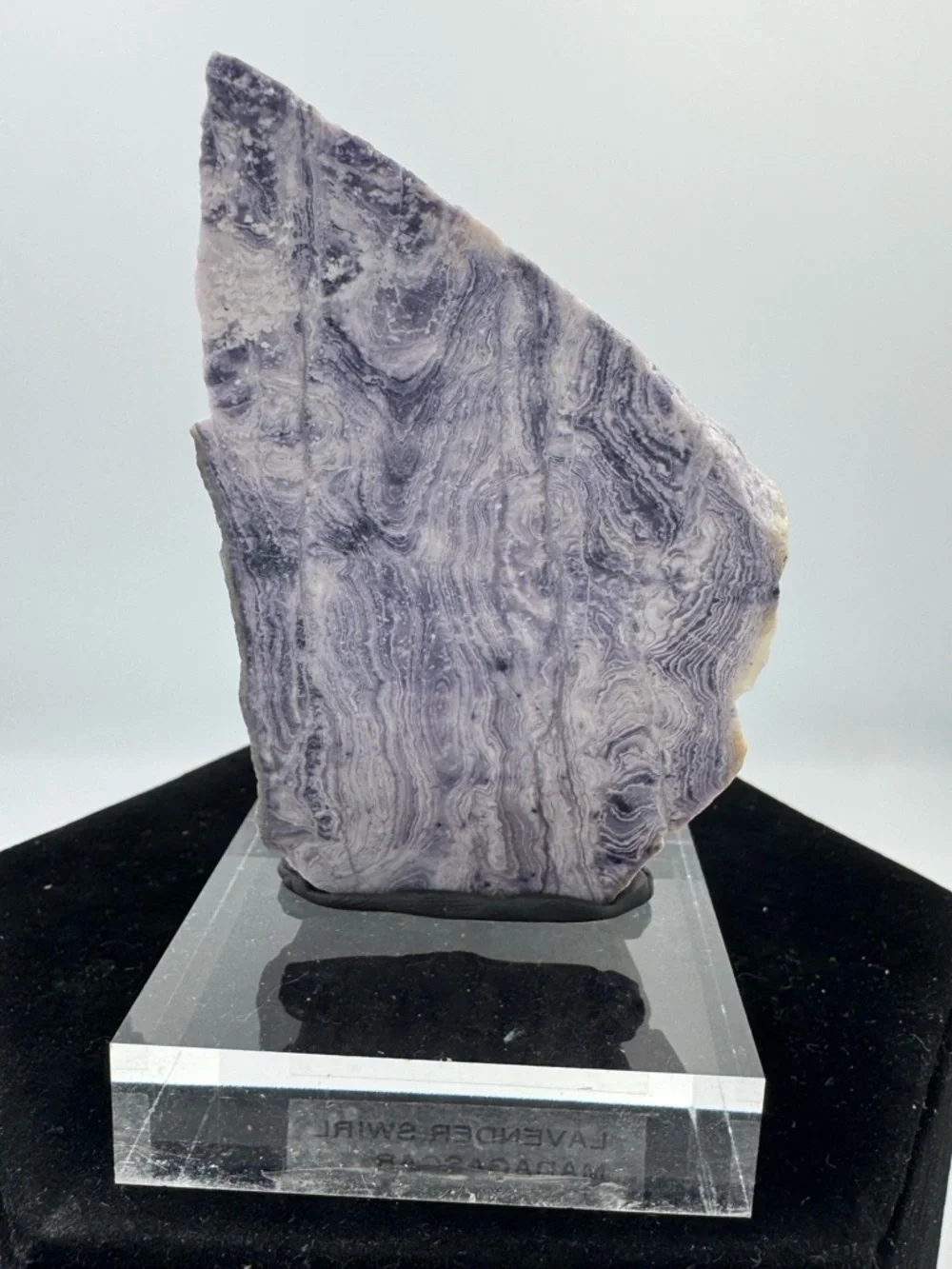 Polished Lavender Swirl Jasper specimen(Madagascar)